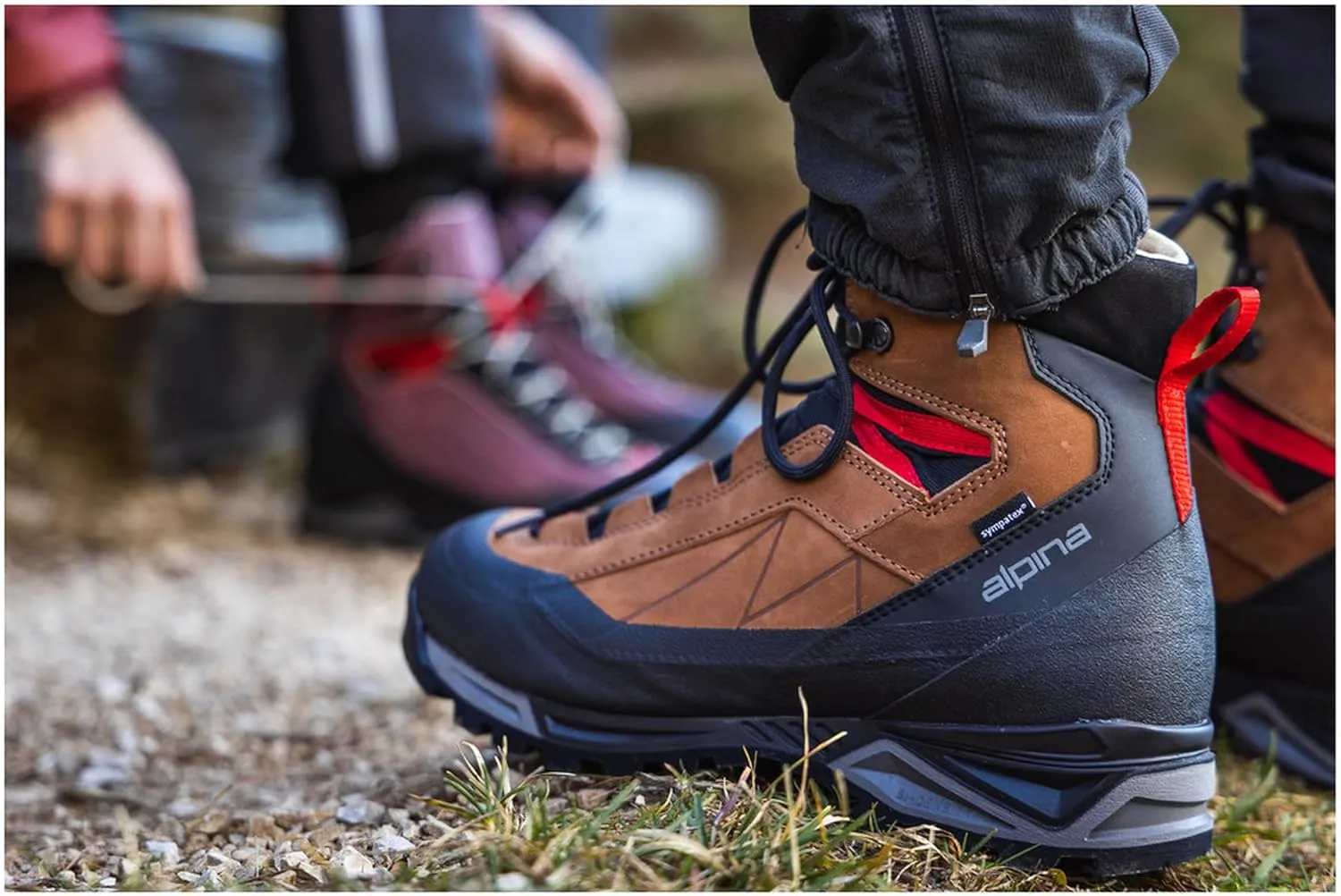 Alpina CARABINER - Made in Europe - Men's | Women's Mountaineering Boots - Waterproof - Sympatex Brathable Membrane - Vibram - Textile & Synthetic or Leather Upper