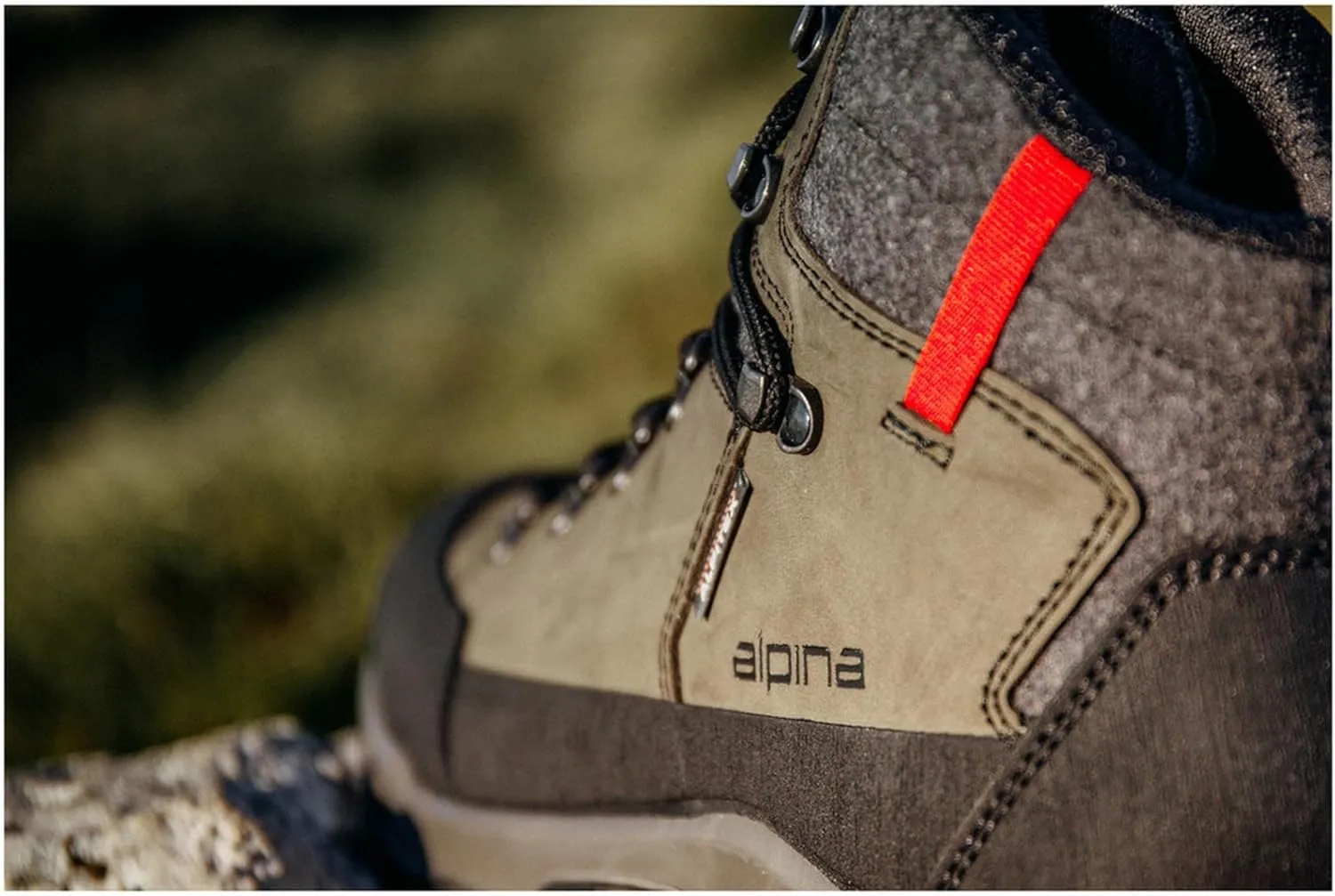 Alpina Stador Premium Hiking Boots | Ankle High | Waterproof | Breathable Membrane | Vibram Sole | Slip Resistant | Made in Europe