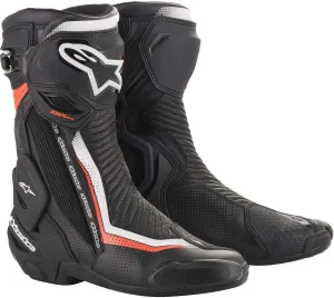 Alpinestars SMX Plus v2 Vented Boots (42) (BLACK/WHITE/RED)