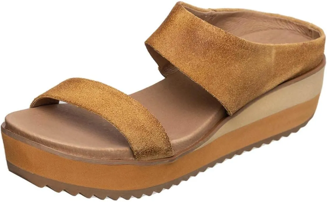 Antelope Women's Cascade Suede Wedge Platform Sandals