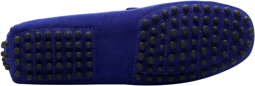 ANUFER Men's Stylish Tassel Suede Moccasins Comfort Loafers Flats Driving Shoes