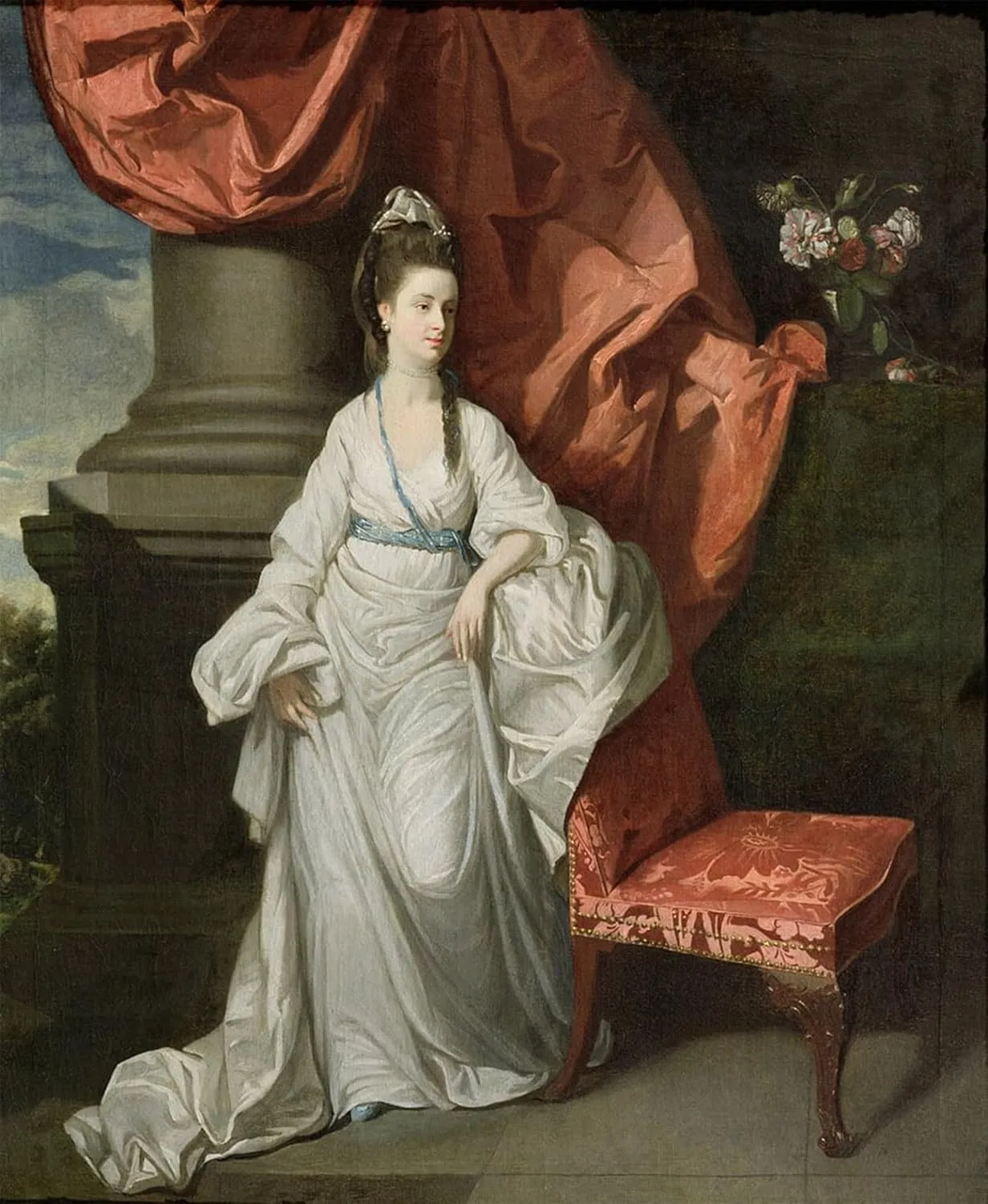 ARTSLSBS Famous Posters Artwork Poster Prints Lady Grant Wife of Sir Grant by Johan Zoffany Art Poster Picture for Home Decor 60x90cm