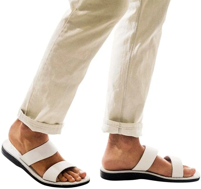 Aviv - Leather Double Strap Sandal - Mens Sandals