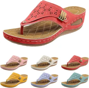 Avylays Women's Breathable Mesh Sports Sandals, 2025, Non-Slip Sole, Orthopedic, Wedge, Blue, Casual, Open Toe; Closed Toe, Thong, Leather, Women