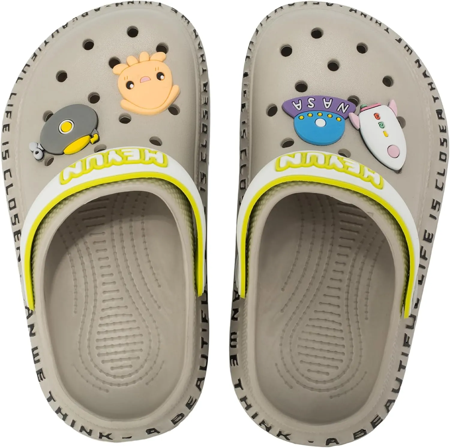 Azooken Kid's Cute Clogs Slides Boys Girls Slippers Beach Pool Shower Sandals Cartoon Garden Shoes(Toddler/Little Kids/Big Kids)