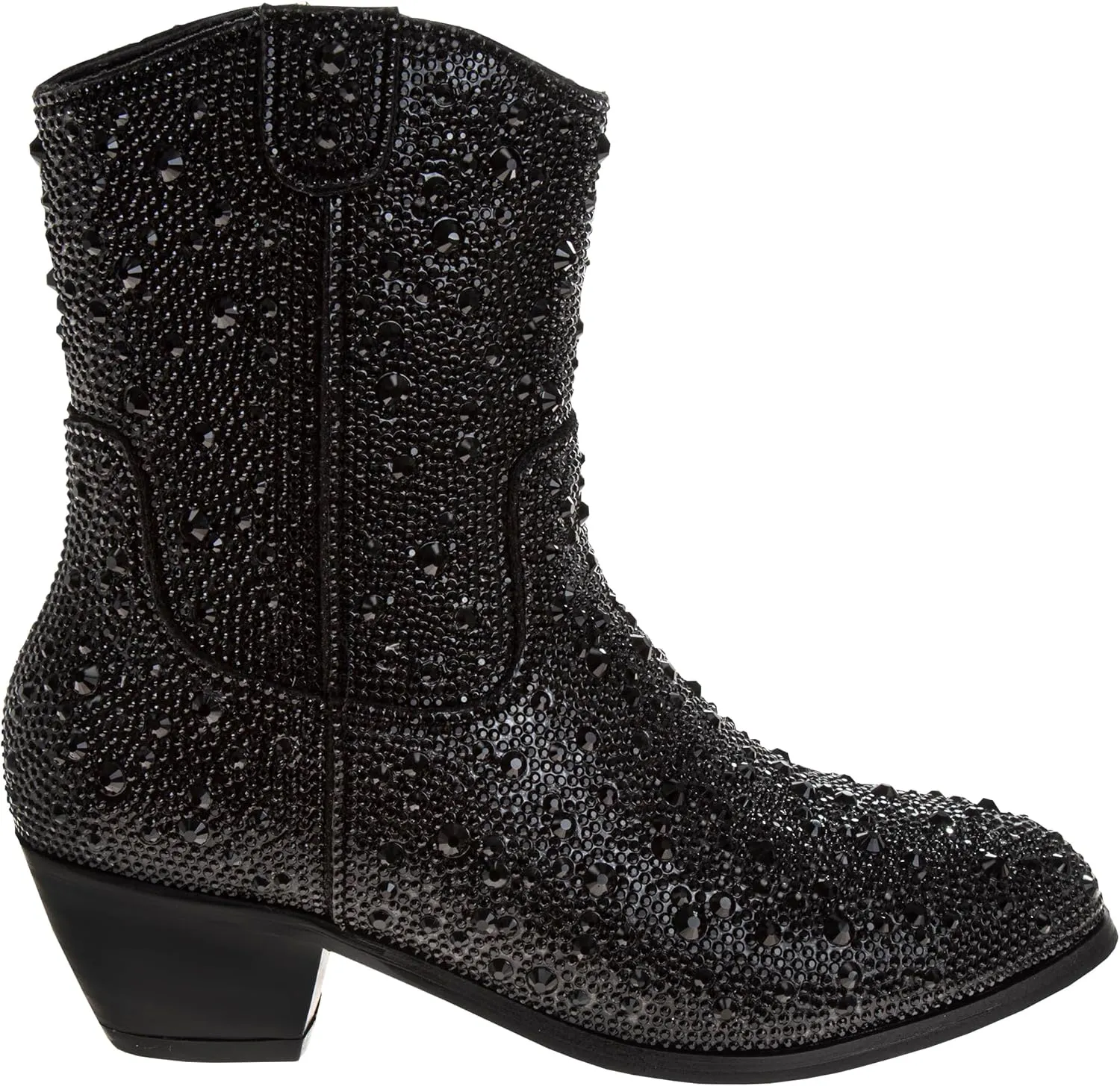 Badgley Mischka Girls Dress Cowgirl Boots - Kids Party Heel Pumps Slip On Cowboy Boot (Little Kid/Big Kid)