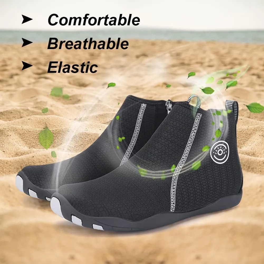 Beach Wet Water Shoes Mens Womens Wetsuit Boots Quick Dry Water Pool Trainer Sport Shoes for Swim Surf Beach Boating Snorkeling Diving Running Yoga