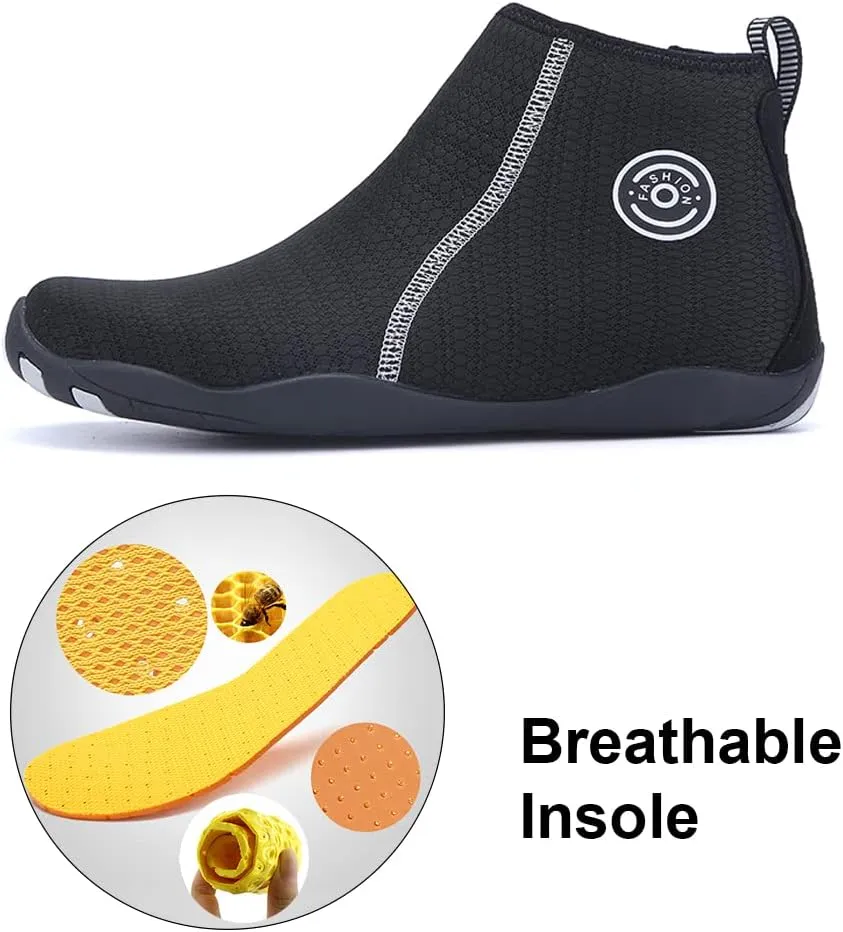 Beach Wet Water Shoes Mens Womens Wetsuit Boots Quick Dry Water Pool Trainer Sport Shoes for Swim Surf Beach Boating Snorkeling Diving Running Yoga