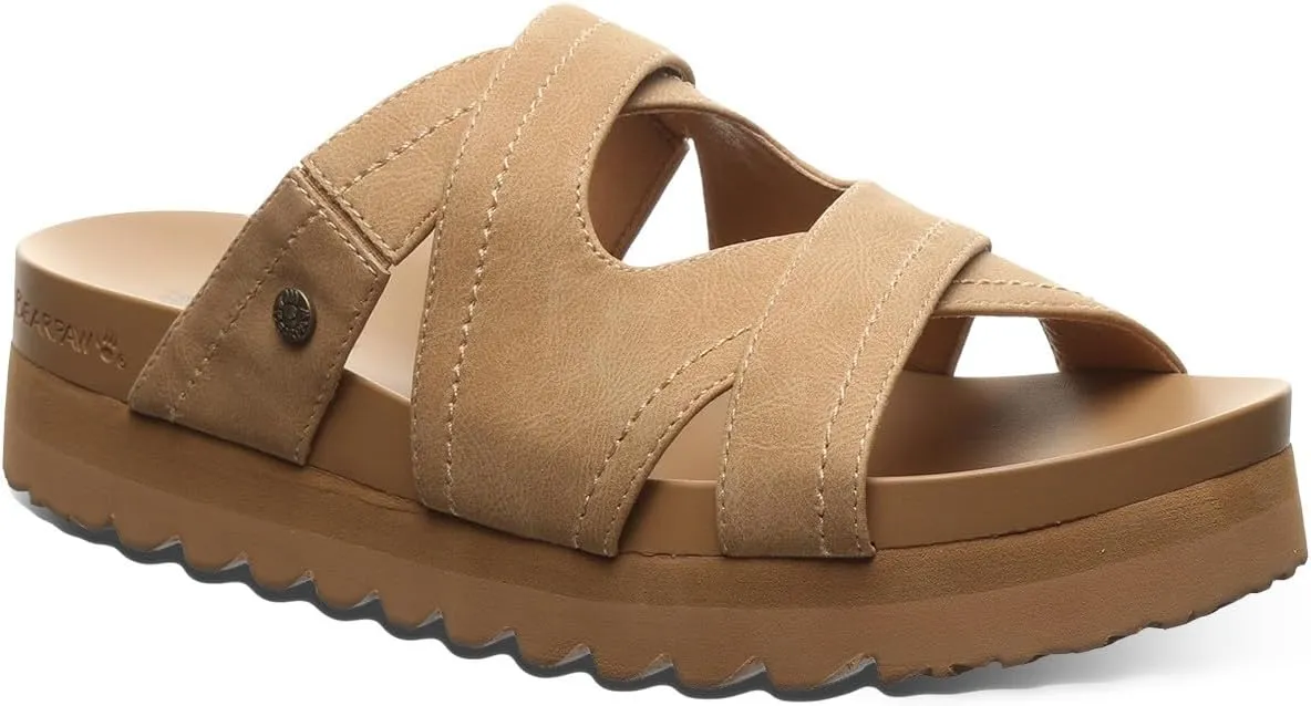 BEARPAW Women's Crux Iced Coffee Sandal Size 7
