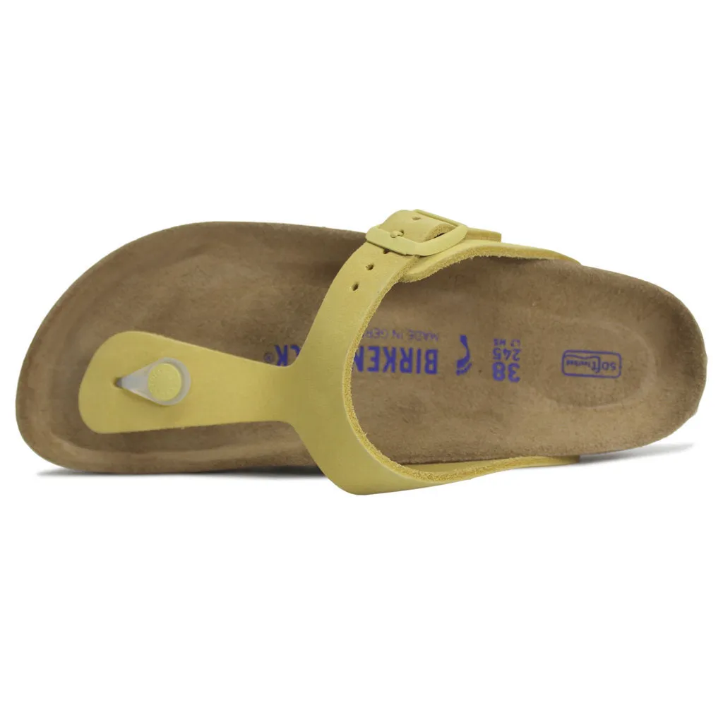 Birkenstock Gizeh BS Nubuck Leather Unisex Toe Post Sandals