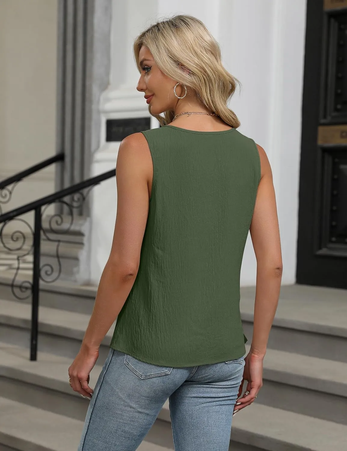 Blooming Jelly Womens Business Casual Tank Top Summer Sleeveless Outfits 2025 Spring Trendy Dressy Work Shirt