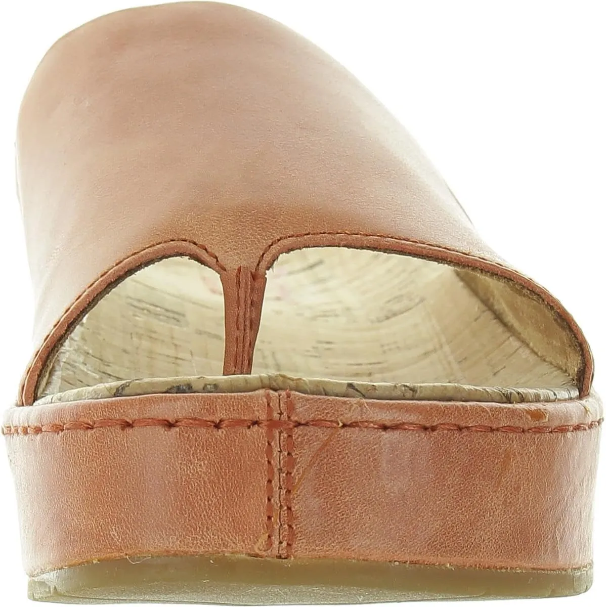 BORN Womens Solid Leather Platform Sandals