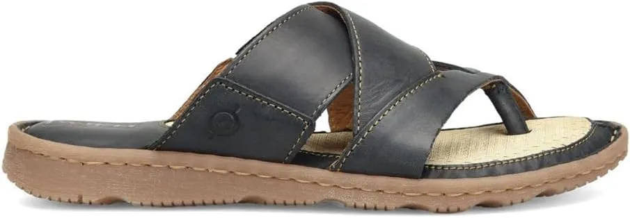 BORN Womens Sorja II Toe Loop Leather Thong Sandals