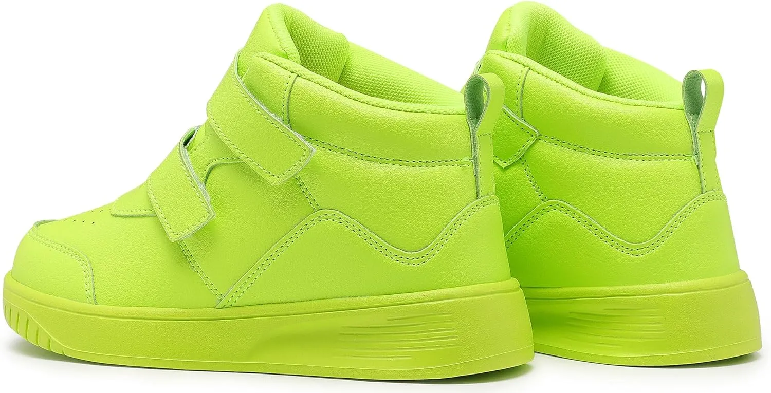Boys High Top Sneakers Fashion Girls Shoes Lightweight Casual Kids Gym Shoes