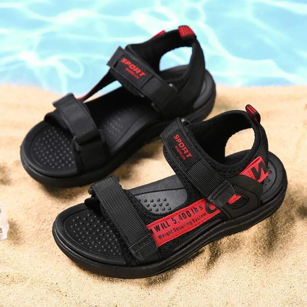 Boys Sandals Kids Summer Sports Hiking Sandals Adjustable Straps for Beach Outdoor Lightweight(Little Kid/Big Kid)