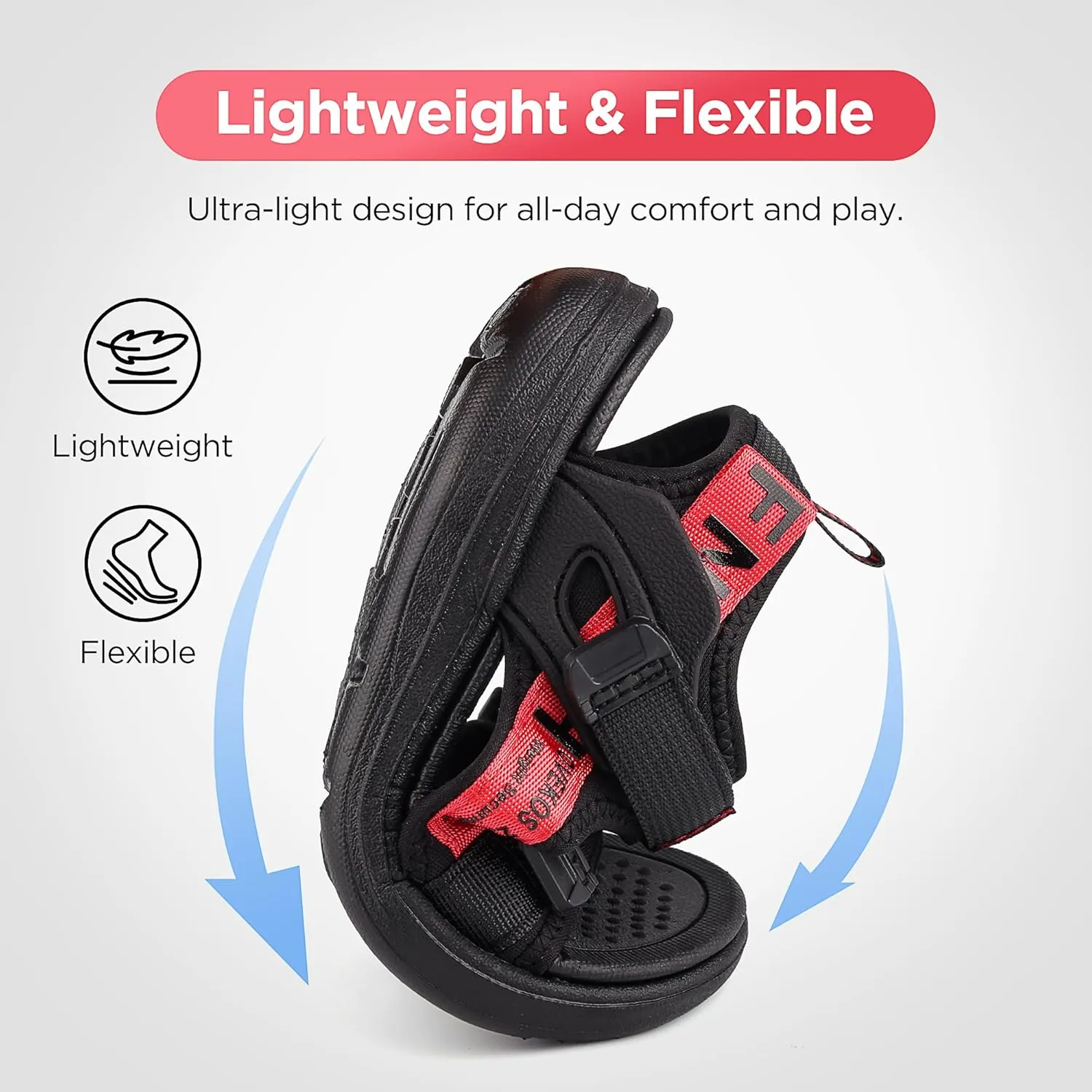 Boys Sandals Kids Summer Sports Hiking Sandals Adjustable Straps for Beach Outdoor Lightweight(Little Kid/Big Kid)