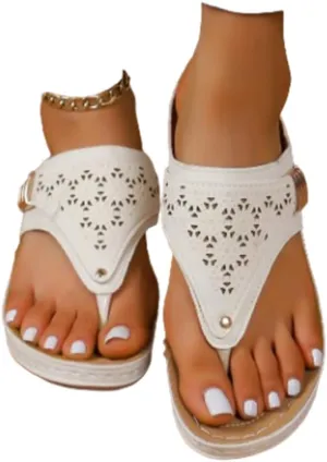 Breathable Mesh Sports Sandals,Arch Support Wedge Summer Orthopedic Slippers,Women Platform Wedges Thick-Soled Slipper