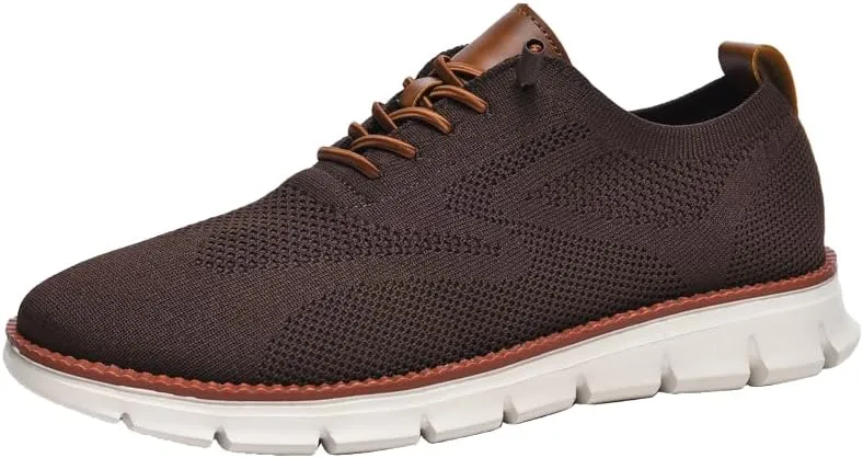 Breeze Shoes for Men Comfortable Oxfords Lace-Up Lightweight Casual Walking wearbreeze Urban Dress Shoes Breathable Upper