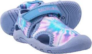 Brown Oak Kids Water Shoes Quick Dry Anti Slip Closed Toe Aqua Swim Sport Sandals (Toddlers/Little Kids)