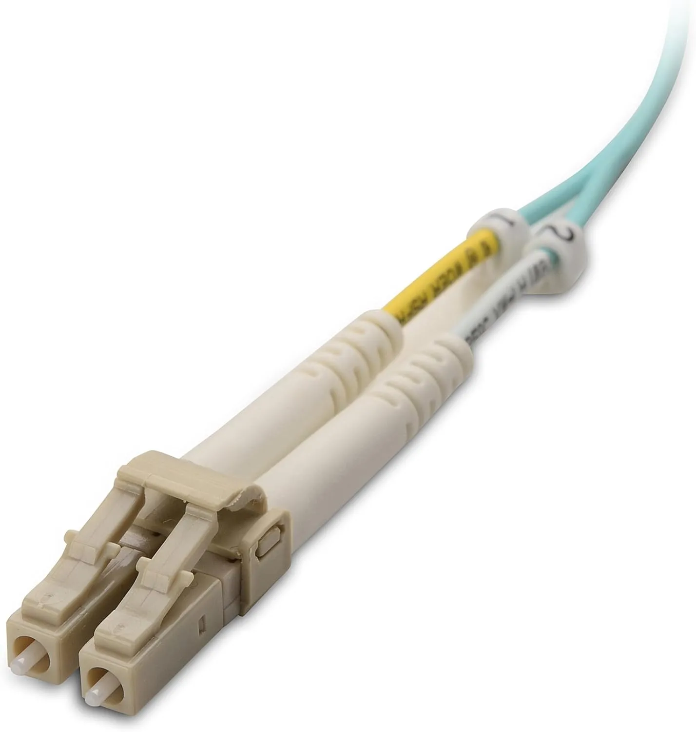 Cable Matters 40Gb OFNP Plenum Rated Multimode Duplex 50/125 OM3 Fiber Cable, LC to LC Fiber Optic Cable - 49.2ft / 15m