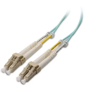Cable Matters 40Gb OFNP Plenum Rated Multimode Duplex 50/125 OM3 Fiber Cable, LC to LC Fiber Optic Cable - 49.2ft / 15m