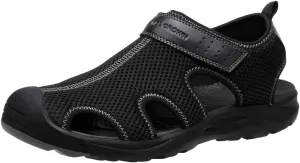 CAMEL CROWN Men's Mesh Hiking Sandals Closed-Toe Beach Sandal for Athletic Outdoor Summer Waterproof
