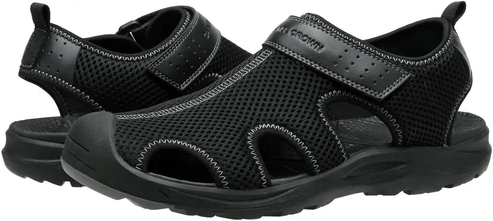 CAMEL CROWN Men's Mesh Hiking Sandals Closed-Toe Beach Sandal for Athletic Outdoor Summer Waterproof
