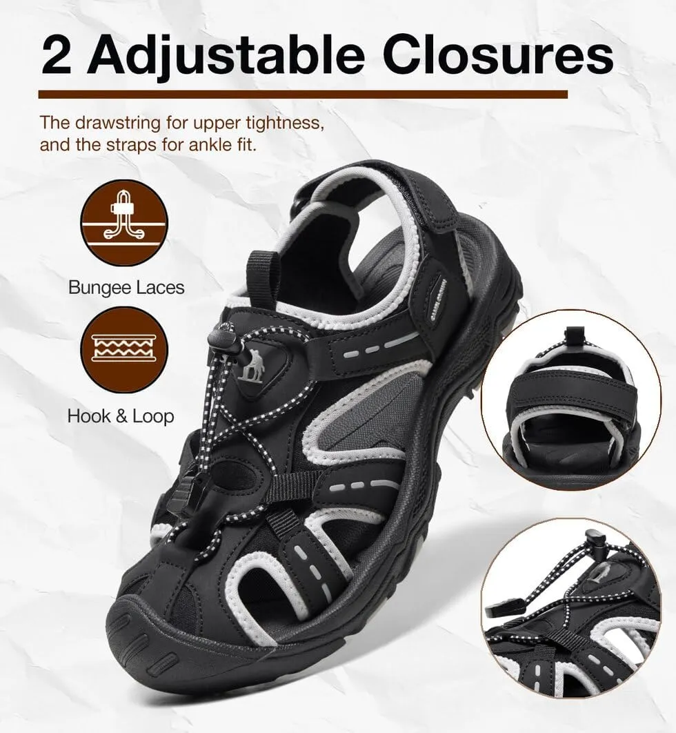 CAMEL CROWN Women's Comfortable Summer Sandals Breathable Beach Sandals Adjustable Outdoor Camping Walking Sandals Athletic Sport Sandals for Water Travel Hiking