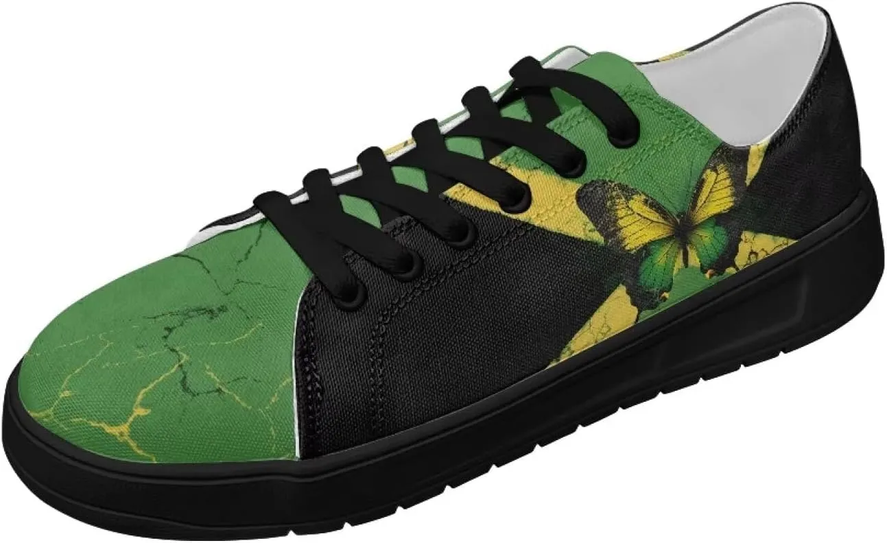 Canvas Shoes for Women Classic Fashion Sneakers Lace Up Low Top Casual Lightweight Breathable Sneakers Wide Toe Shoes