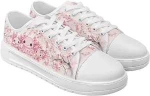 Canvas Shoes for Women Low Top Sneakers Girls Fashion Shoes Classic Comfortable Tennis Lace up Canvas Sneakers