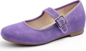 Cestfini Mary Jane Shoes Women Slip on Ballet Flat Dressy Comfortable Round Toe Black Flats Shoes Ankle Strap Flats for Women