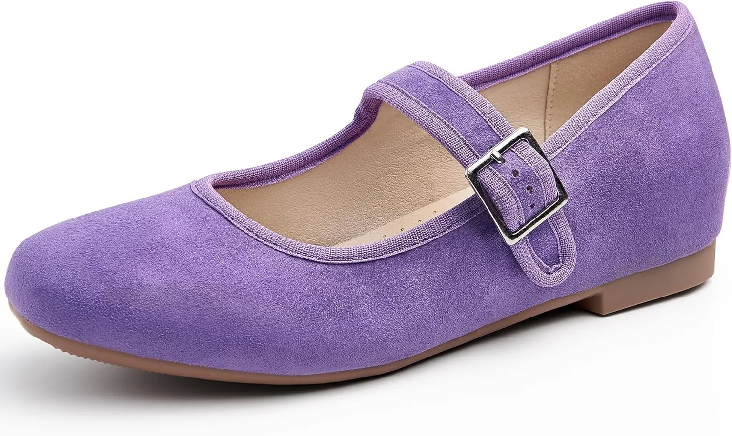 Cestfini Mary Jane Shoes Women Slip on Ballet Flat Dressy Comfortable Round Toe Black Flats Shoes Ankle Strap Flats for Women