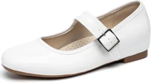 Cestfini Mary Jane Shoes Women Slip on Ballet Flat Dressy Comfortable Round Toe Black Flats Shoes Ankle Strap Flats for Women