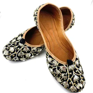 Chandrakala Bridal Mojaris for Women Flats Punjabi Jutti (WF131-P)