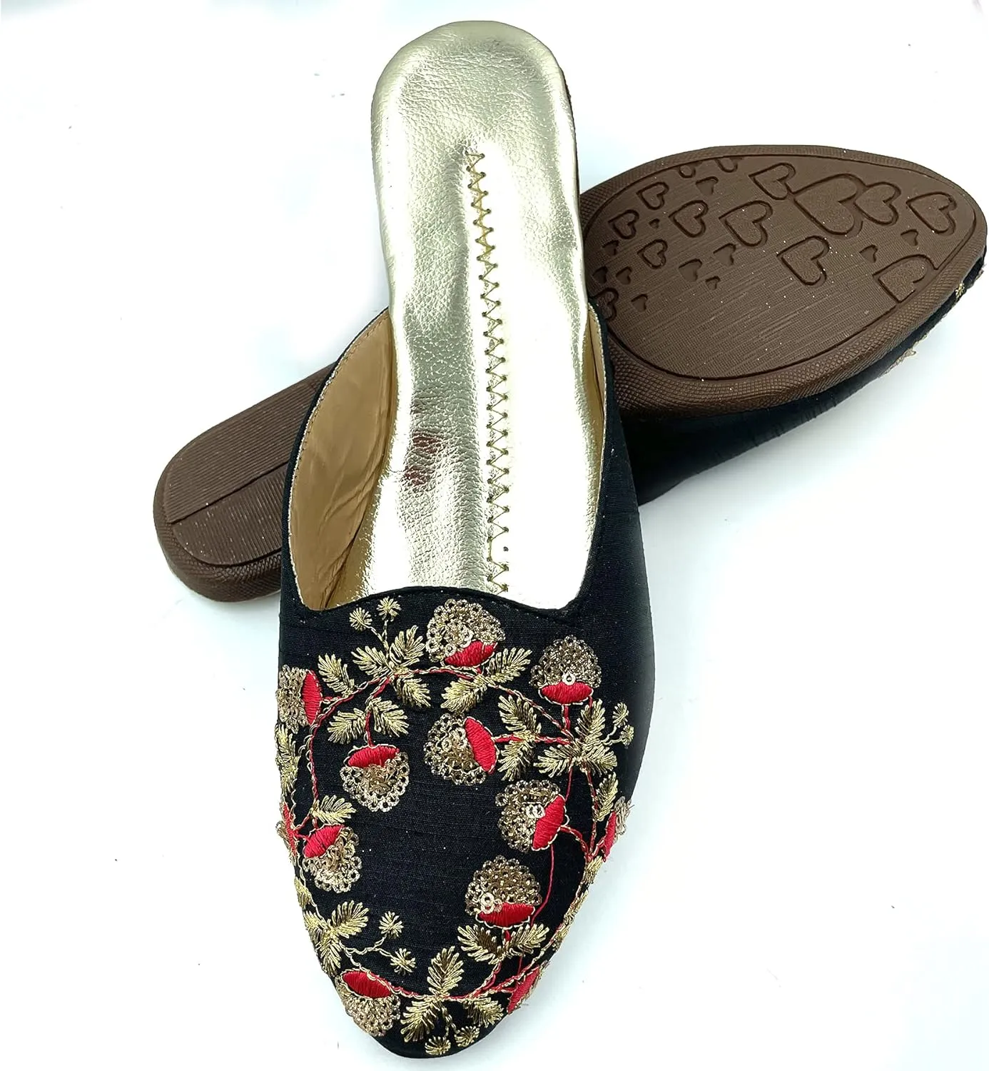 Chandrakala Bridal Mojaris for Women Flats Punjabi Jutti (WF138-P)