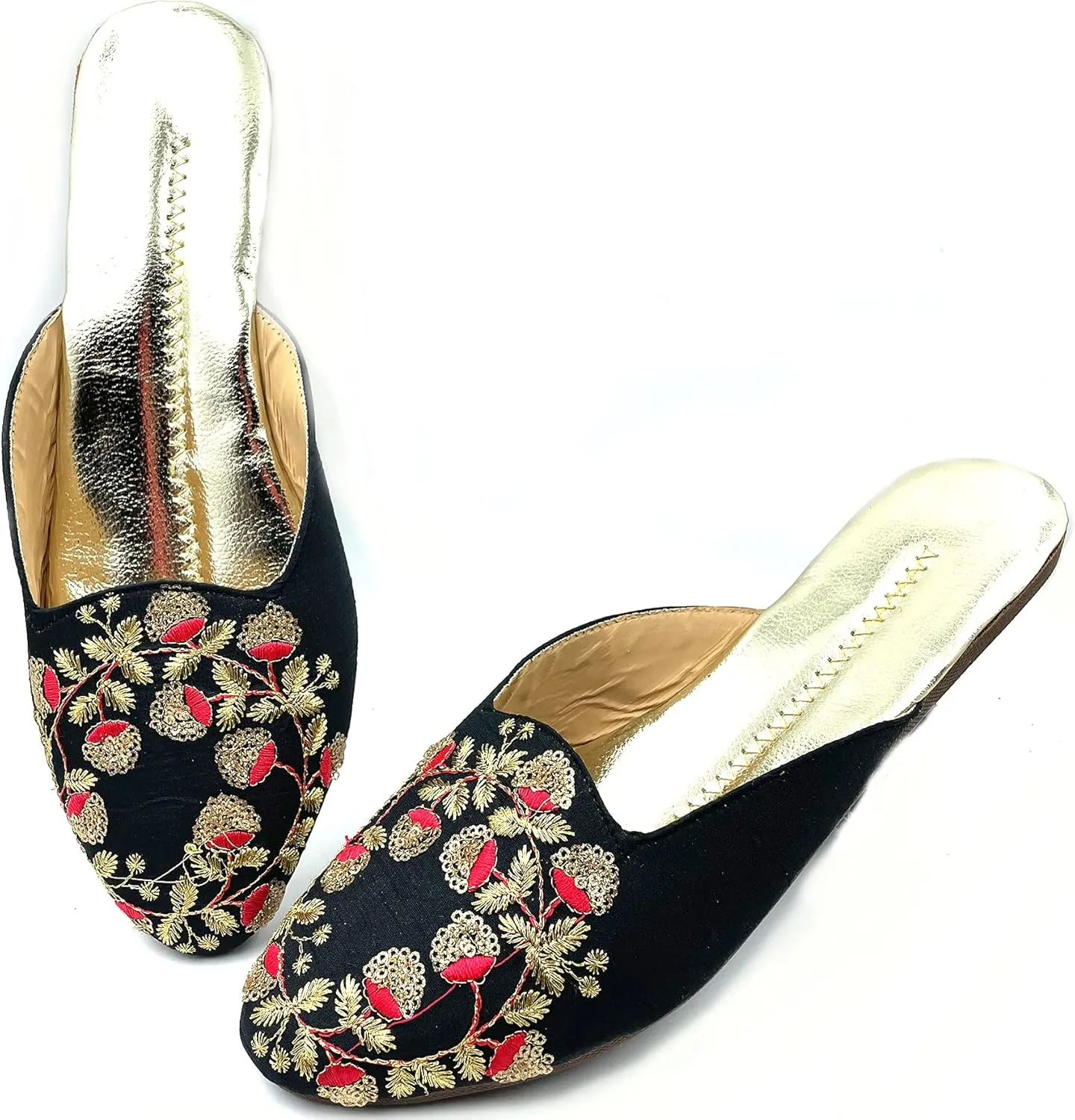 Chandrakala Bridal Mojaris for Women Flats Punjabi Jutti (WF138-P)