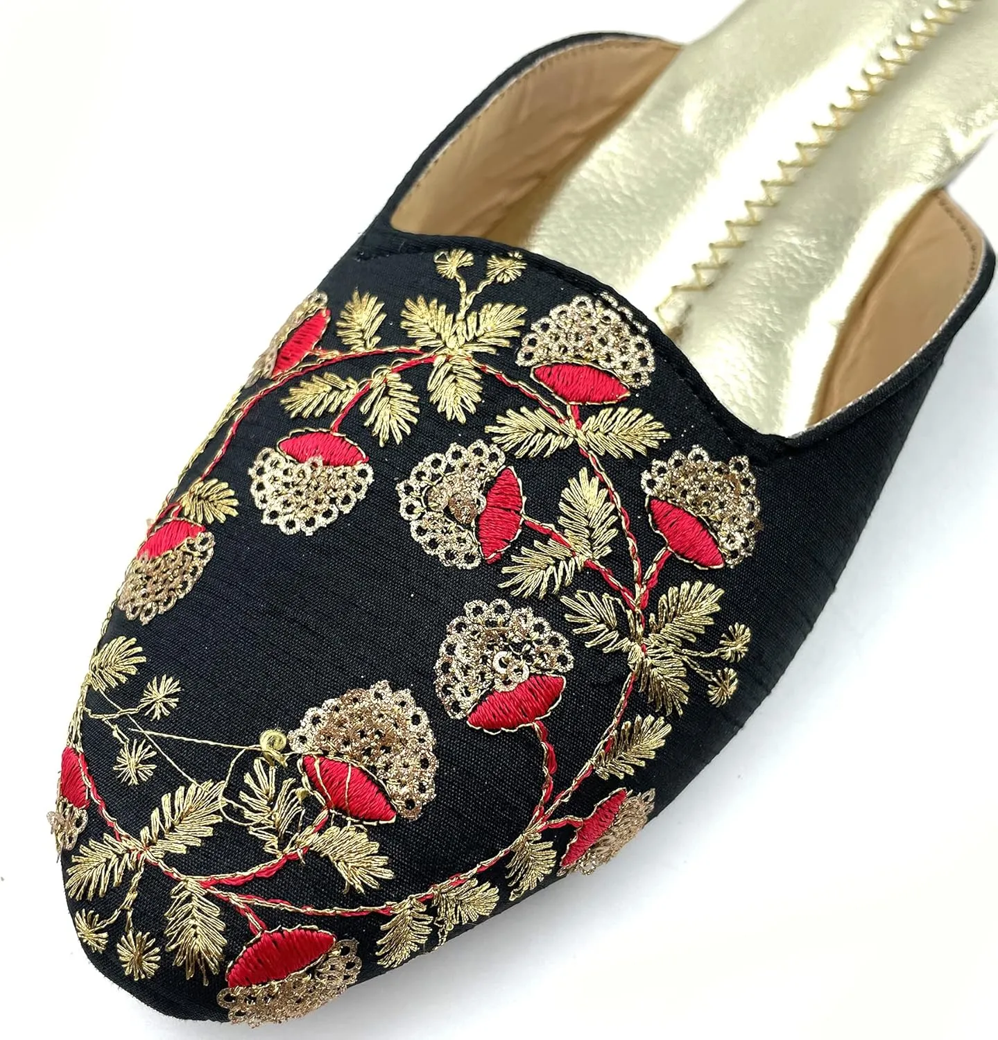 Chandrakala Bridal Mojaris for Women Flats Punjabi Jutti (WF138-P)
