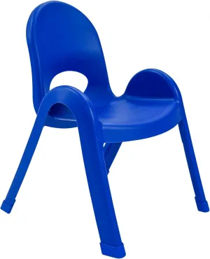 Children’s Factory Value Stack 11"H Chair Stackable Ergonomic Seating Solution for Classrooms Daycares and Homeschools Material Plastic