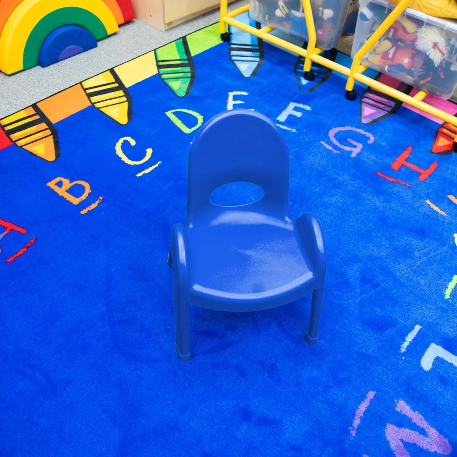 Children’s Factory Value Stack 11"H Chair Stackable Ergonomic Seating Solution for Classrooms Daycares and Homeschools Material Plastic