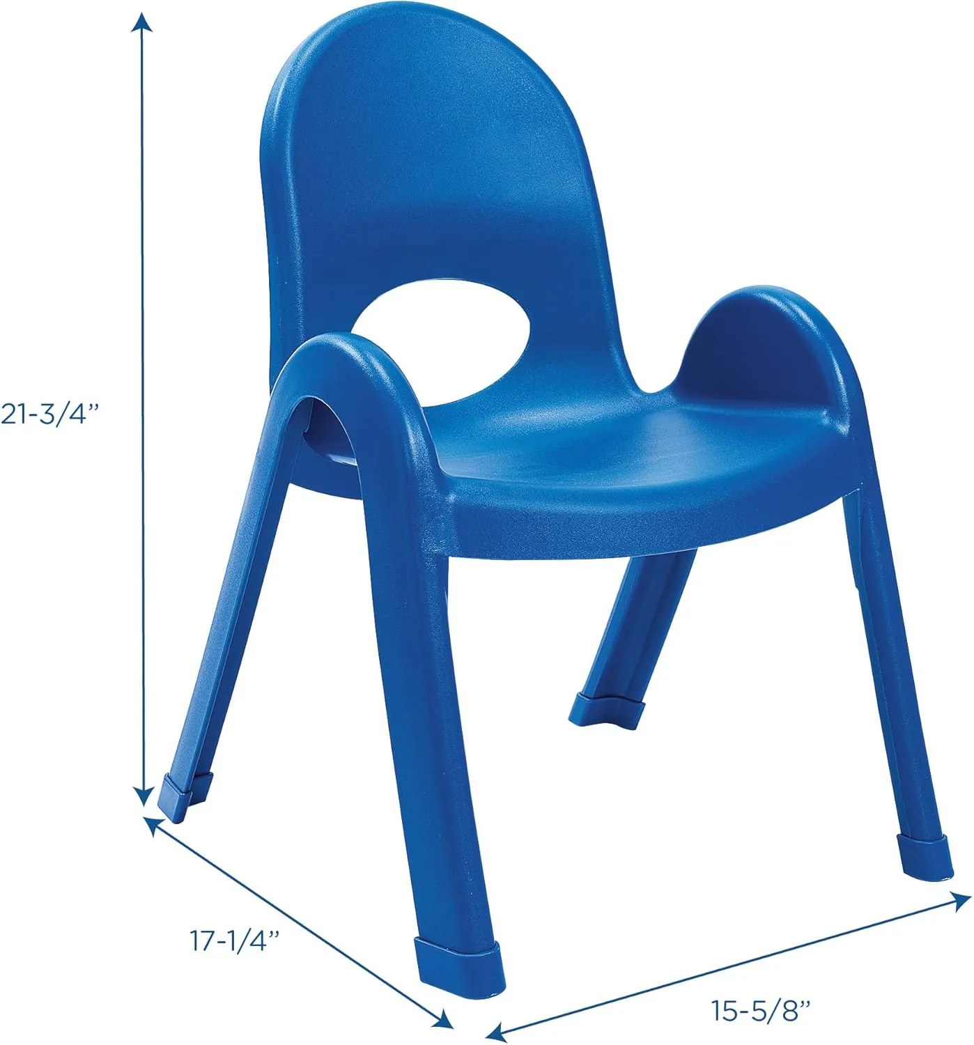 Children’s Factory Value Stack 11"H Chair Stackable Ergonomic Seating Solution for Classrooms Daycares and Homeschools Material Plastic