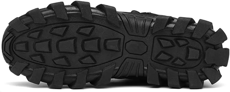 CHUUMEE Men's High Top Waterproof Hiking Shoes Trekking Trails Outdoor Work Shoes