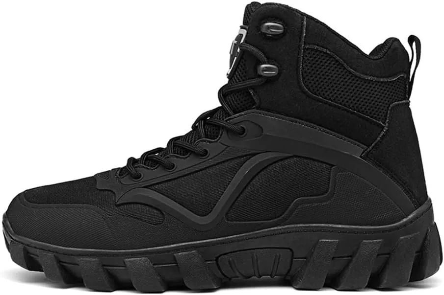 CHUUMEE Men's High Top Waterproof Hiking Shoes Trekking Trails Outdoor Work Shoes