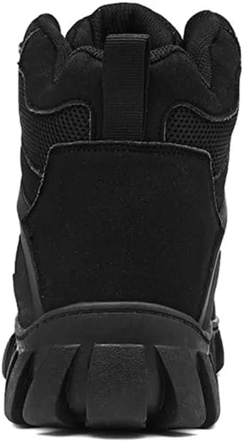 CHUUMEE Men's High Top Waterproof Hiking Shoes Trekking Trails Outdoor Work Shoes