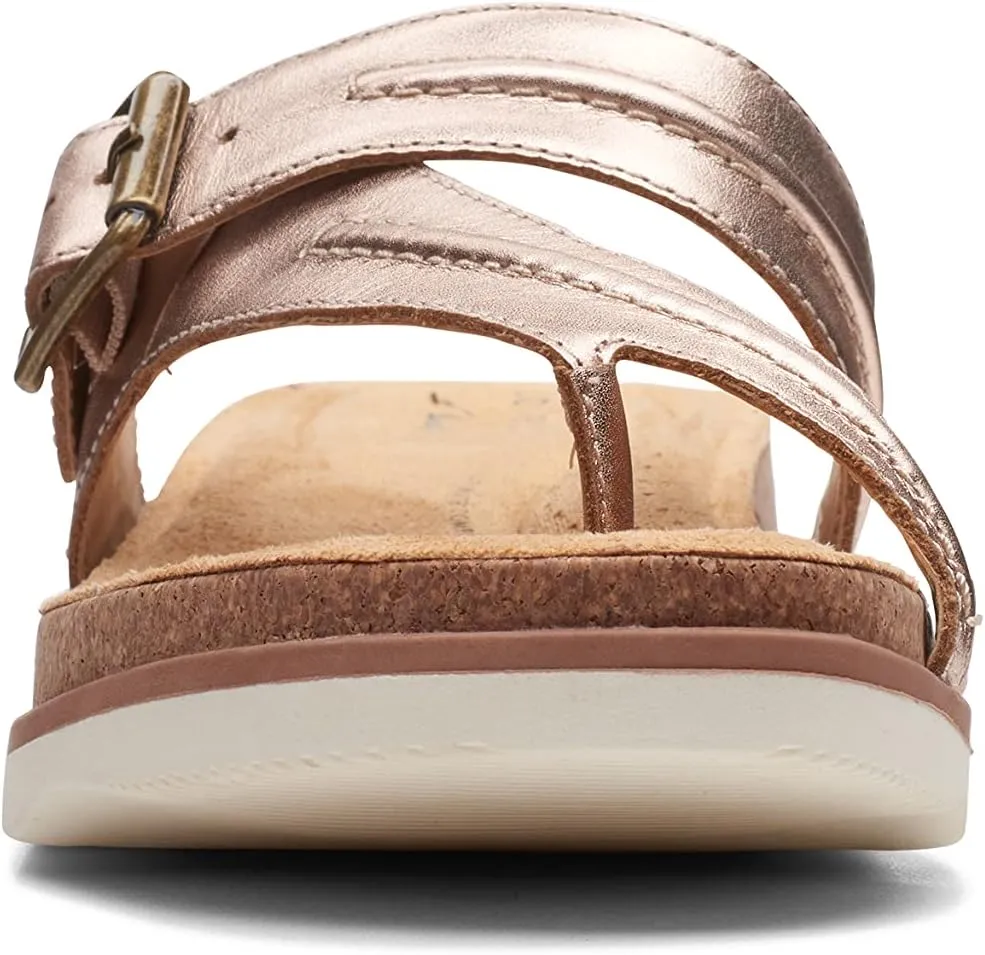 Clarks Womens Bryn Comfort Insole Slip On Thong Sandals