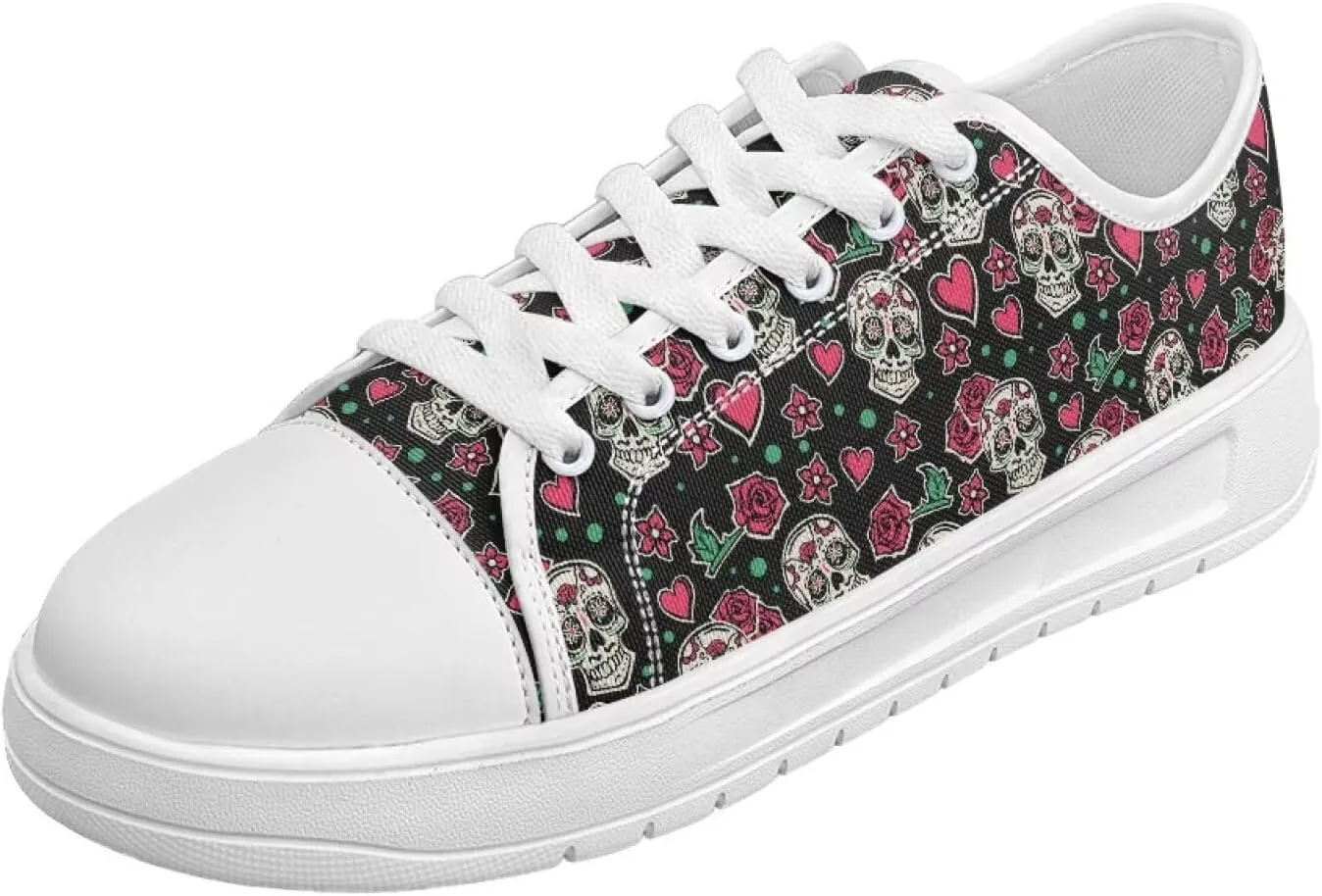 Classic Fashion Sneakers Canvas Shoes for Women Lace Up Low Top Canvas Casual Sneakers Lightweight Breathable Wide Toe Shoes