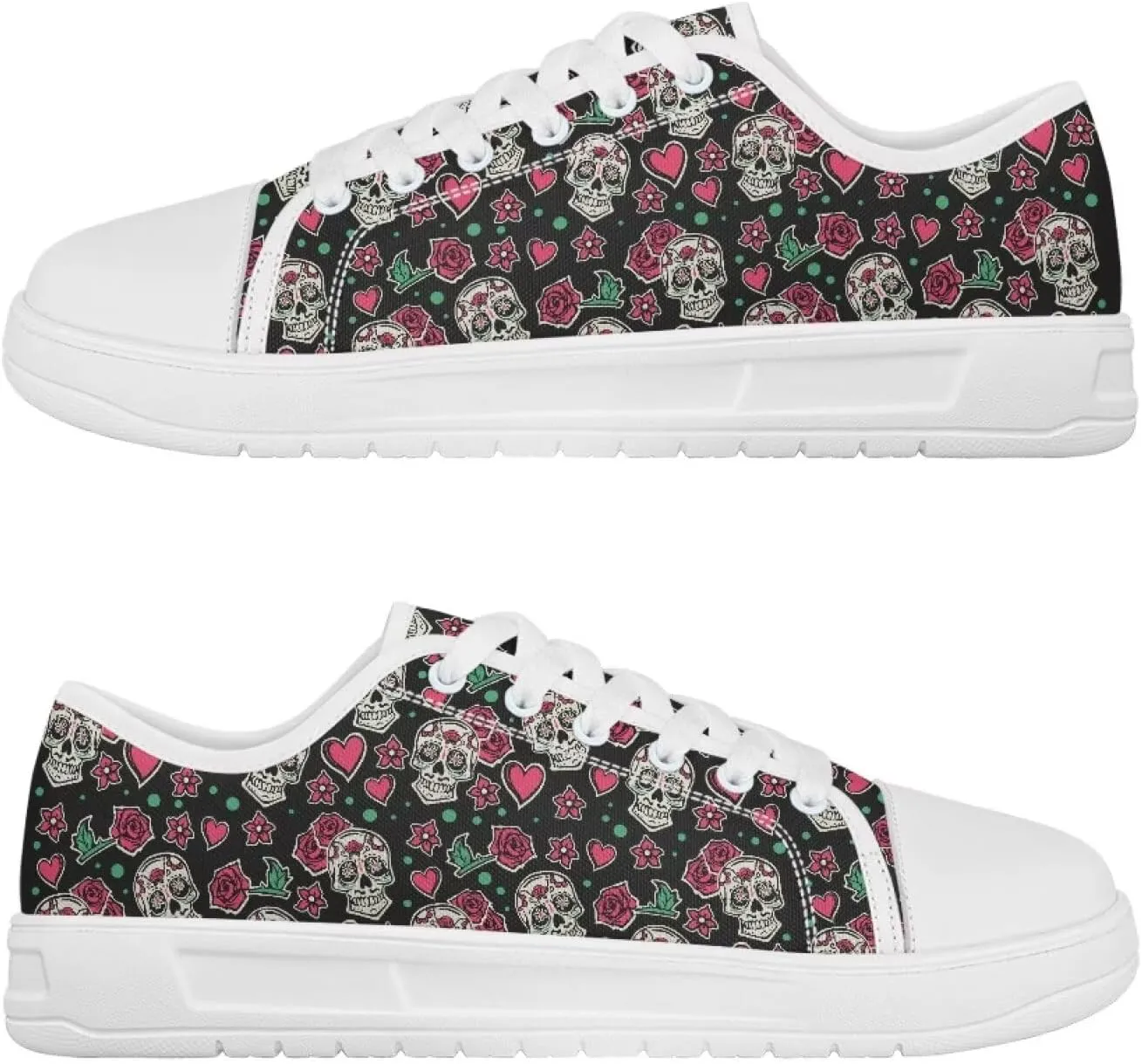 Classic Fashion Sneakers Canvas Shoes for Women Lace Up Low Top Canvas Casual Sneakers Lightweight Breathable Wide Toe Shoes