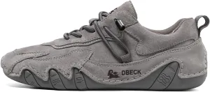 Classic Italian Handmade Suede Anti-Slip Sneakers with Elastic Band for Womens Slip-on Outdoor Non Slip Low Top Hiking Sport Walking Casual Beck Shoes