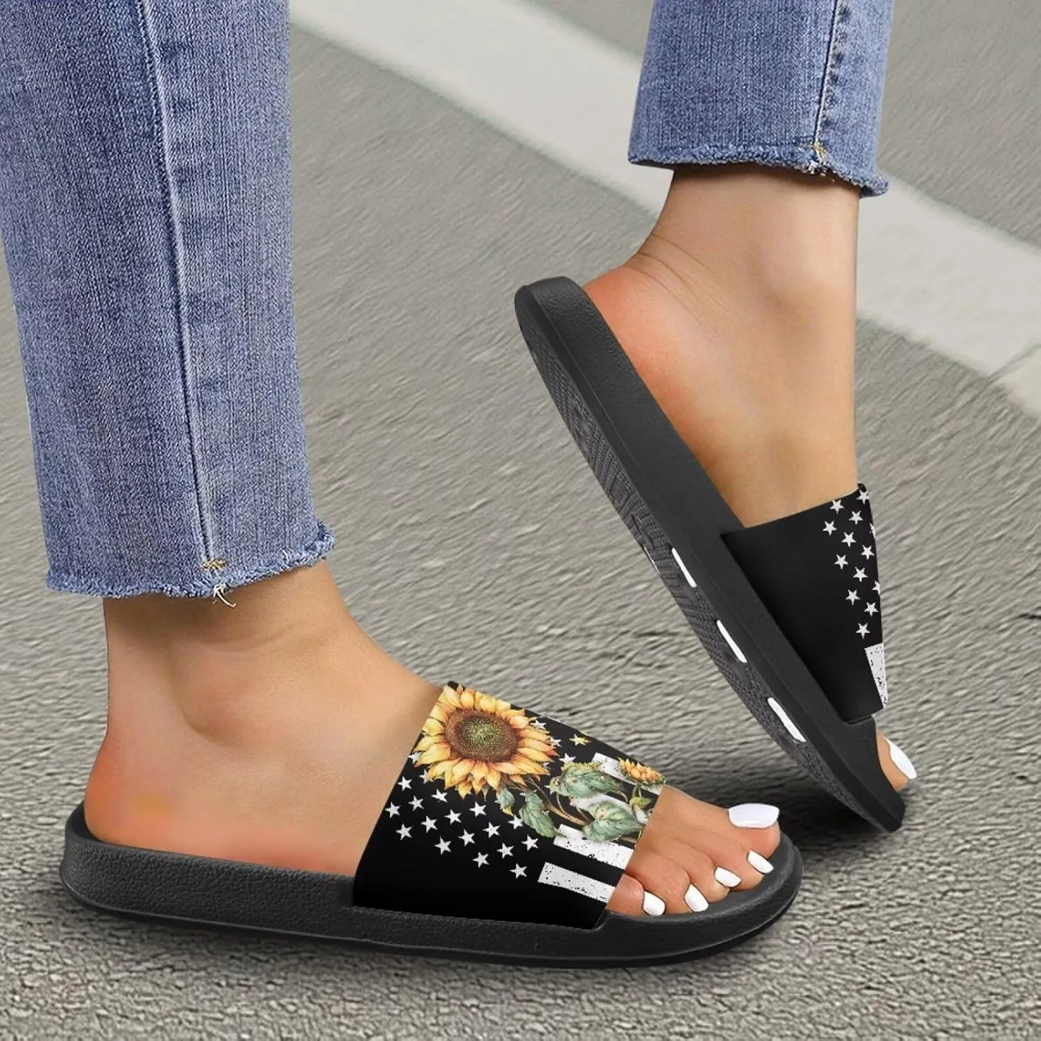 Coloranimal Slippers for Women Sandals Women Comfortable Slide Sandals with Non Slip Sole Fashion Lightweight Shower Shoes House Slippers