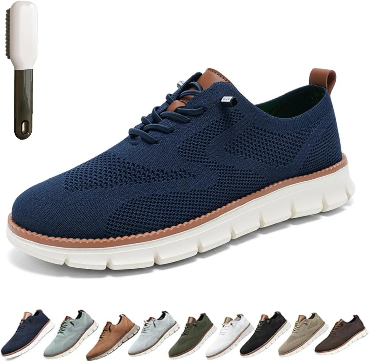 Comfofeet Ultra Comfortable Orthopedic Shoes, Breeze Men’s Mesh Lace-Up Sneakers, Breathable Casual Walking Oxfords