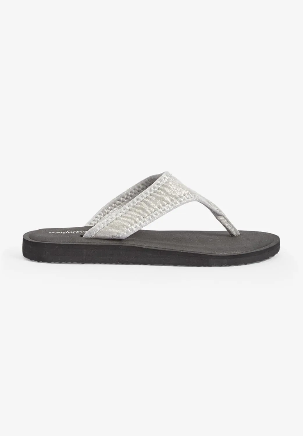 Comfortview Women's Wide Width The Sylvia Soft Footbed Sandal